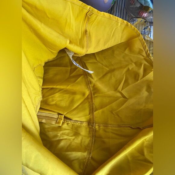 ASOS DESIGN Long Sleeve Mini Dress Yellow Floral Print Sequin Silver Sz 8 NEW - Picture 14 of 16